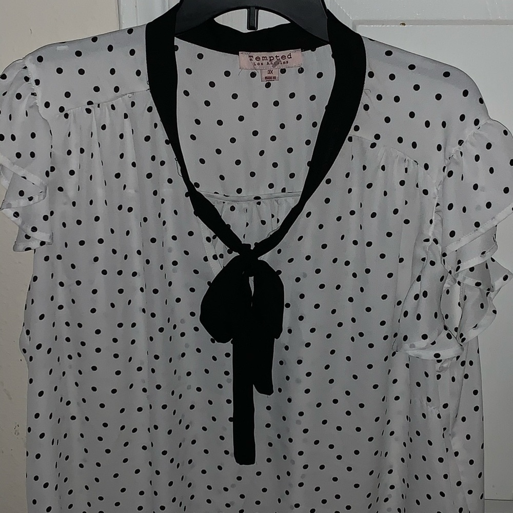 Polka dot blouse